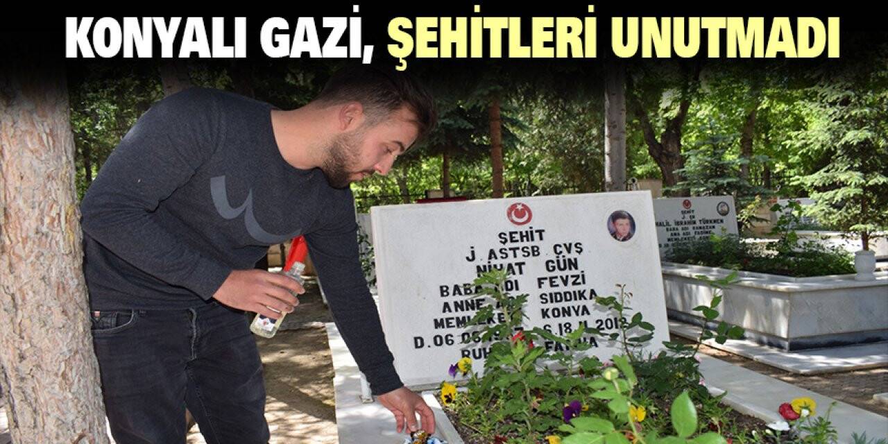 Konyalı gazi, şehitleri unutmadı