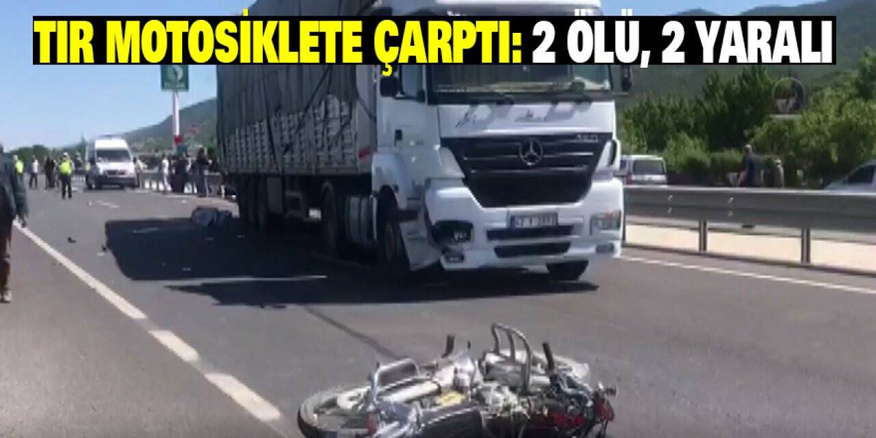 Konya'da tır motosiklete çarptı: 2 ölü, 2 yaralı