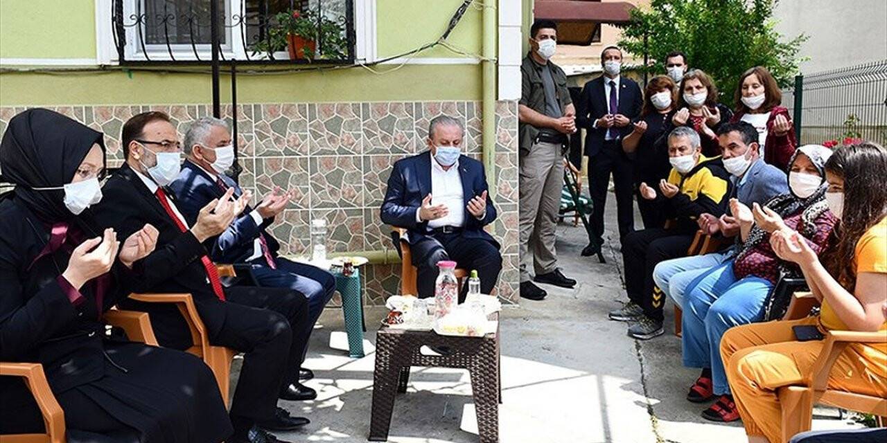 TBMM Başkanı Şentop Tekirdağ'da şehit ailelerini ziyaret etti