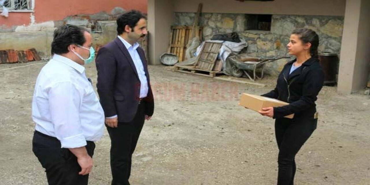 Çorum'un Sungurlu ve Boğazkale ilçelerindeki 450 öğrenciye eğitim seti verildi