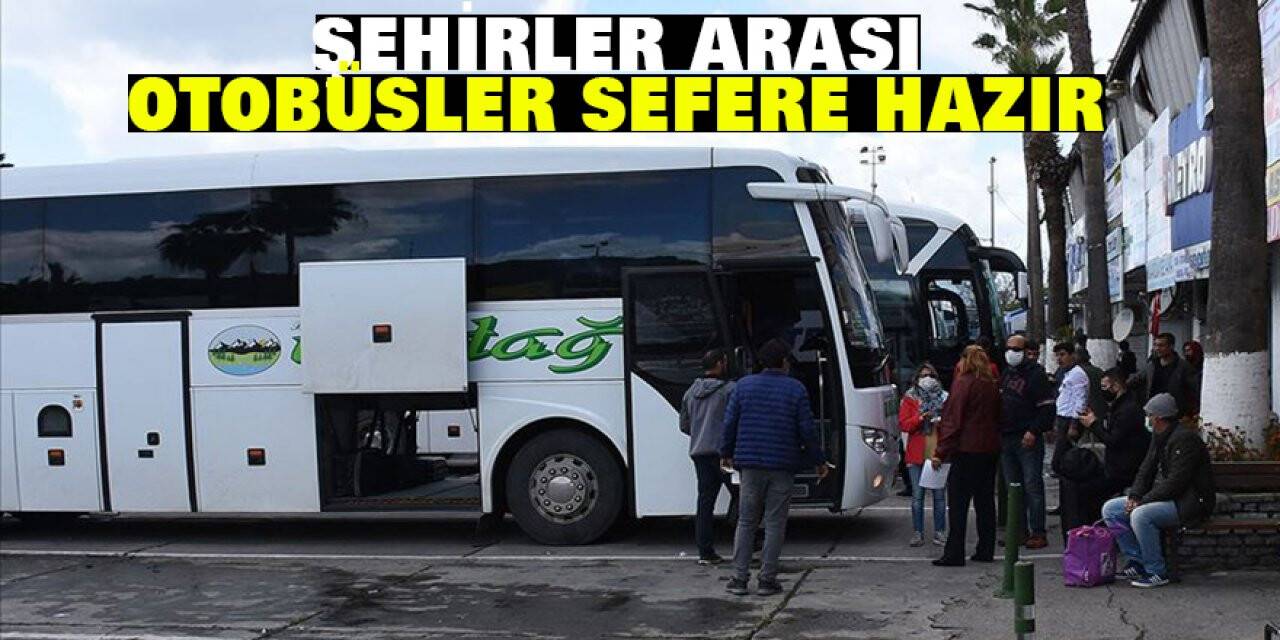 Şehirler arası otobüsler sefere hazır
