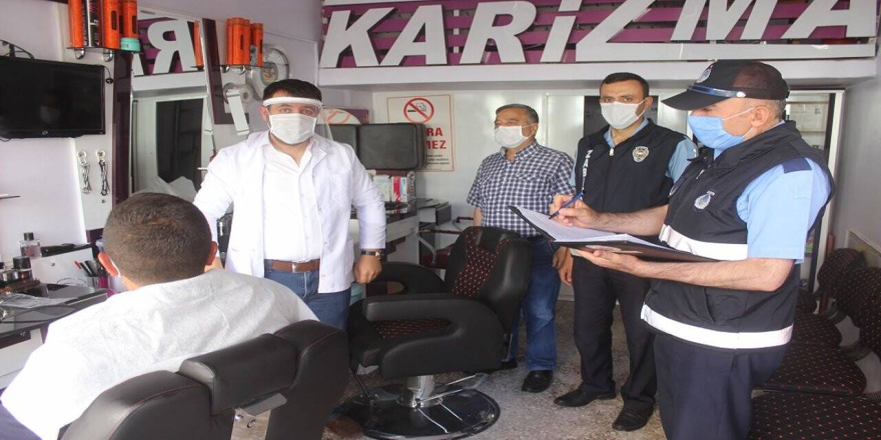 Karapınar'da koronavirüs denetimleri