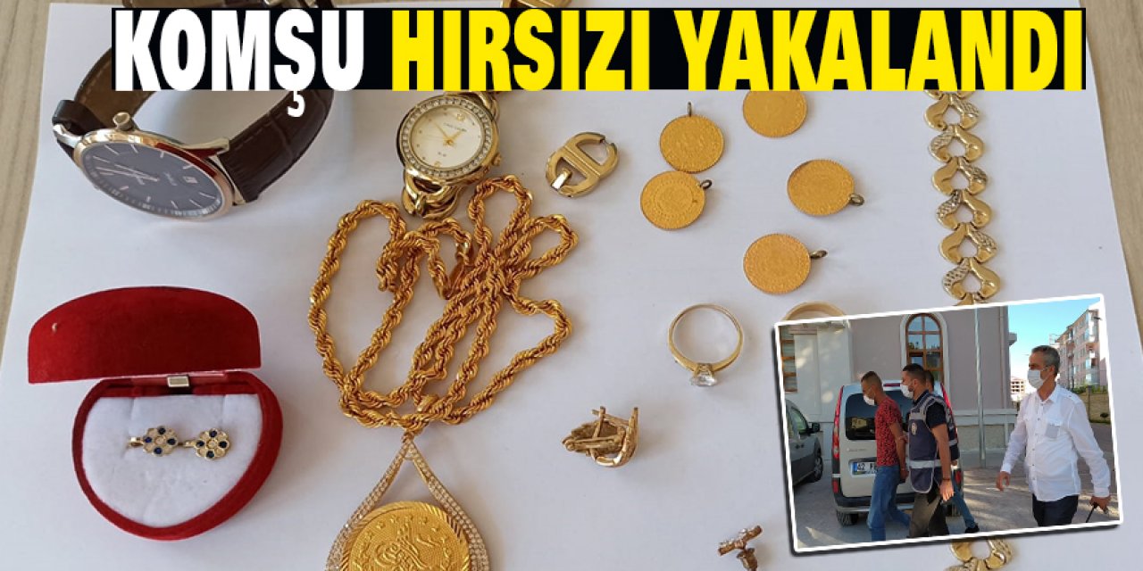 Konya'da komşu hırsızı yakalandı