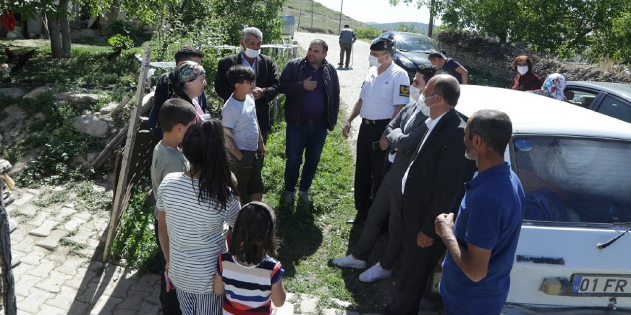 Halkapınar'da 65 yaş üstü vatandaşlara ziyaret