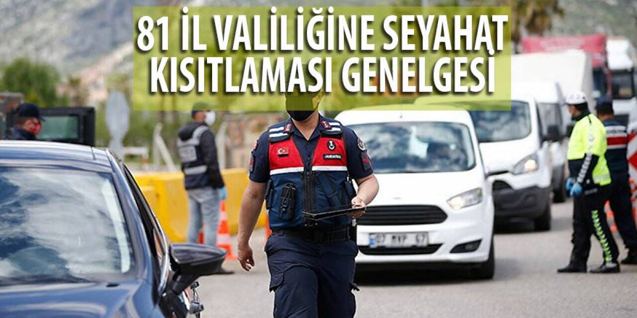 81 il valiliğine seyahat kısıtlaması genelgesi