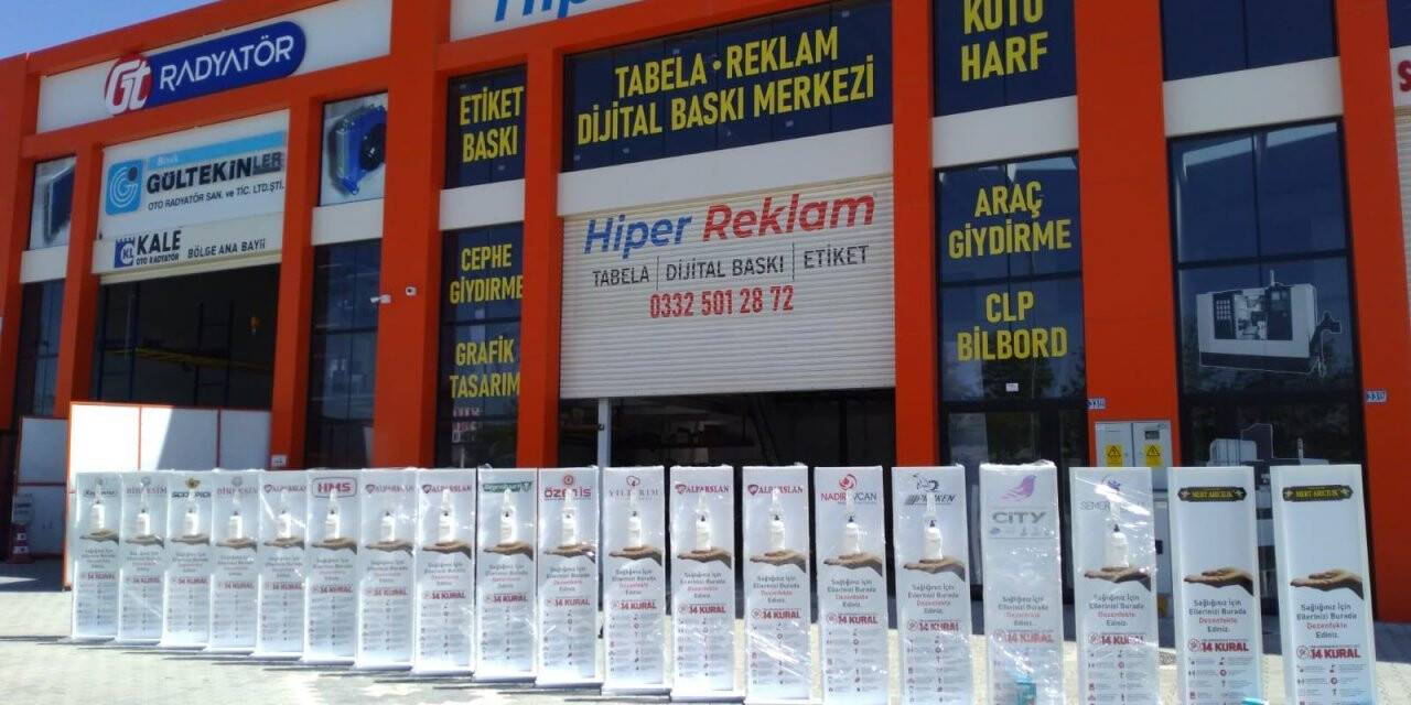 Hiper Reklam dezenfektan standında öncü oldu