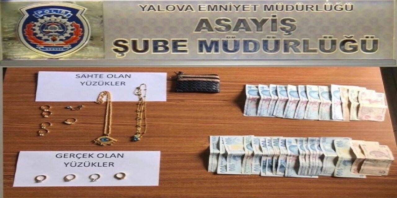 YALOVA'DA EL ÇABUKLUĞUYLA KUYUMCUDAN HIRSIZLIK ŞÜPHELİSİ 2 KİŞİ TUTUKLANDI