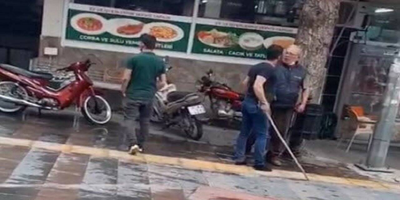 Köpeğin dövüldüğü görüntüler tepki topladı