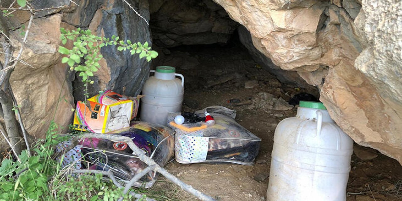 PKK'ya  ait malzemeler bulundu