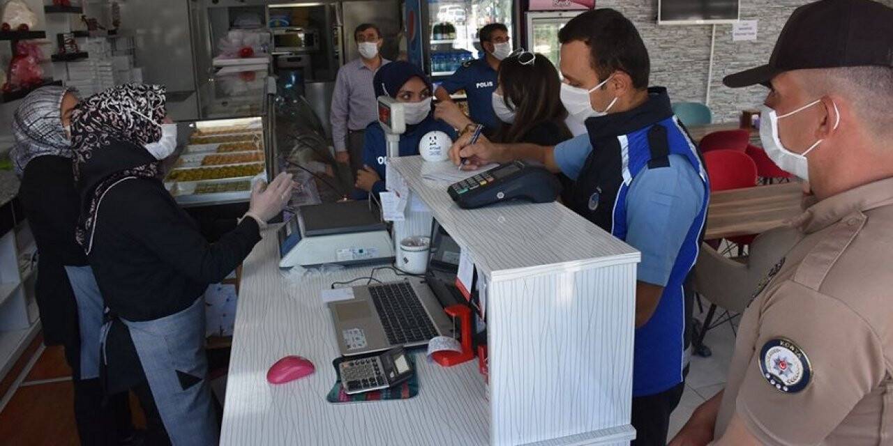 Karapınar'da normalleşme dönemi denetimleri