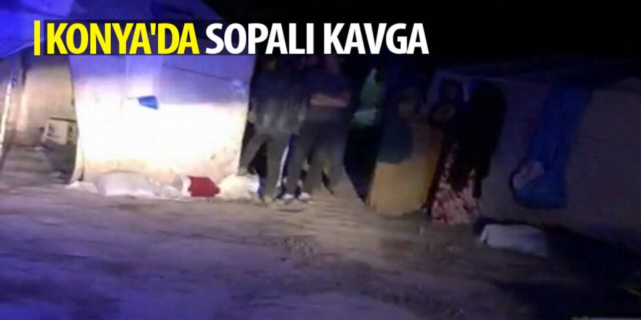 Konya'da Sopalı kavga