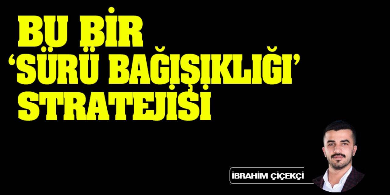 Bu bir ‘Sürü Bağışıklığı” stratejisi