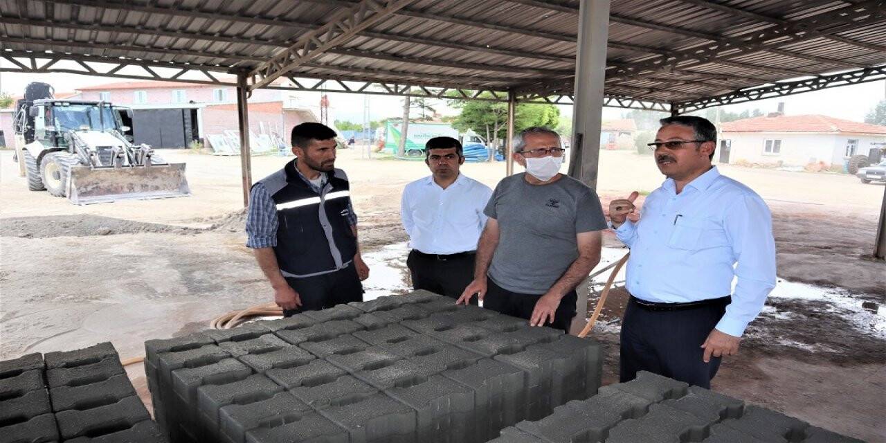 Sarayönü Belediyesinden parke taşı yatırımı