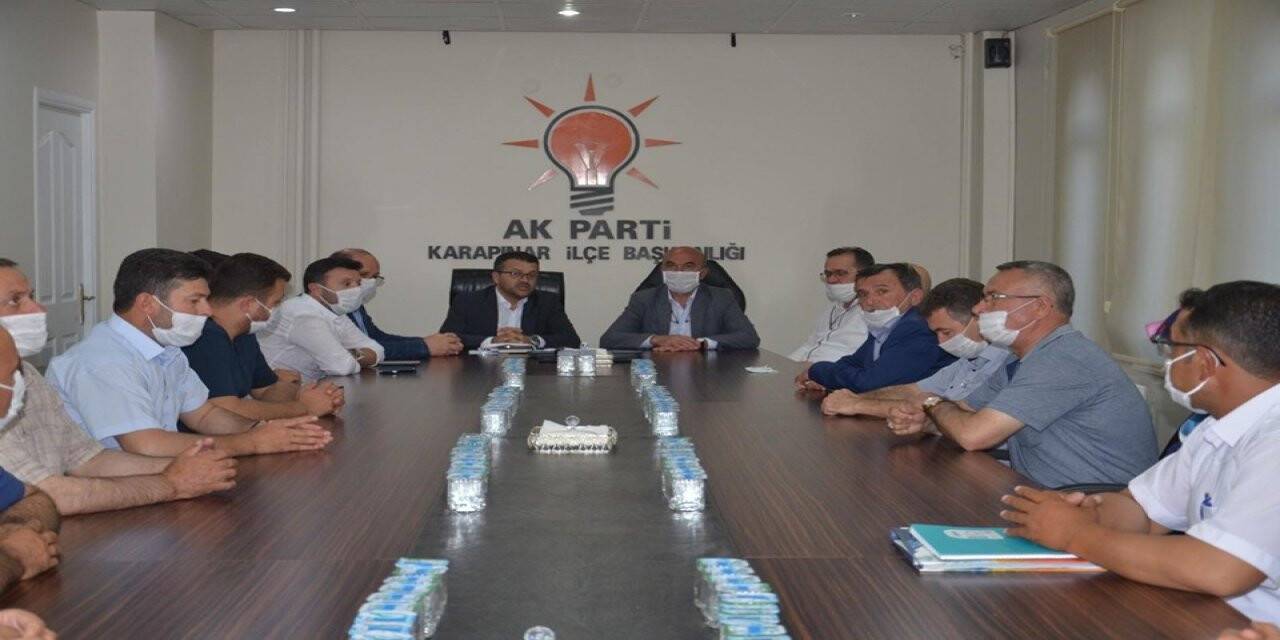 AK Parti İl Başkanı Angı'dan Karapınar İlçe Başkanı Zengin'e ziyaret