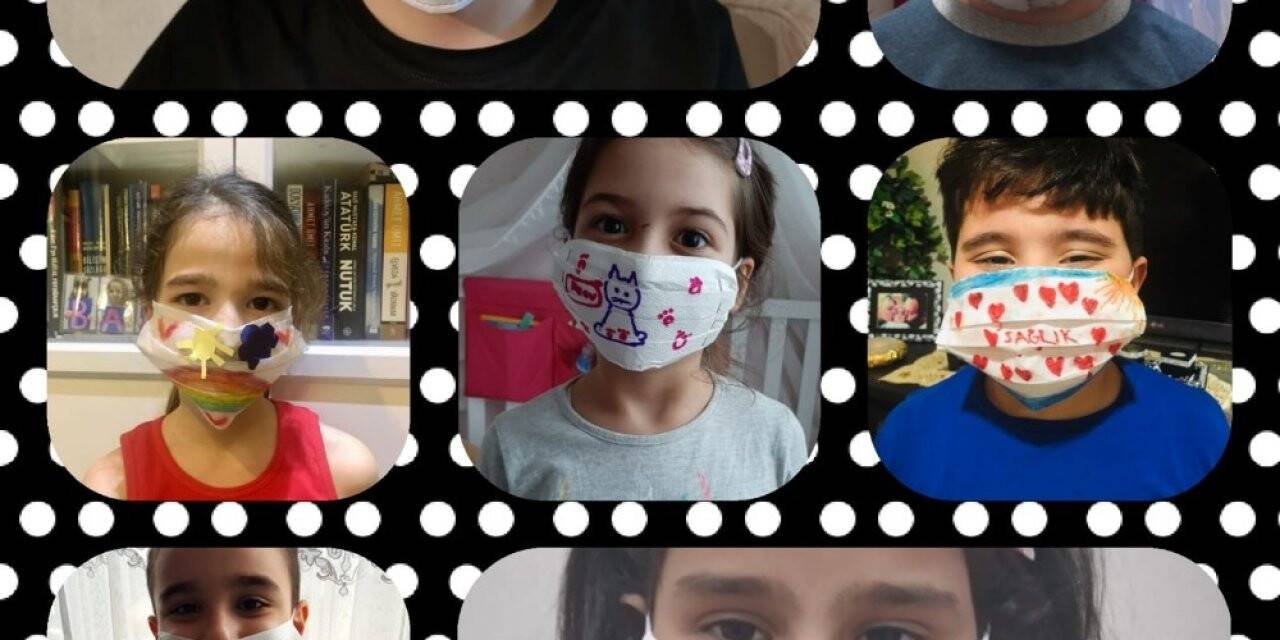 Tasarladıkları maskelerle uyardılar