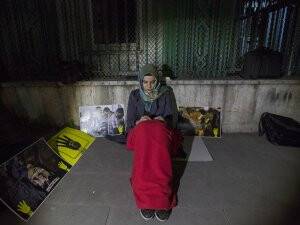 Mısır Büyükelçiliği önünde oturma eylemi