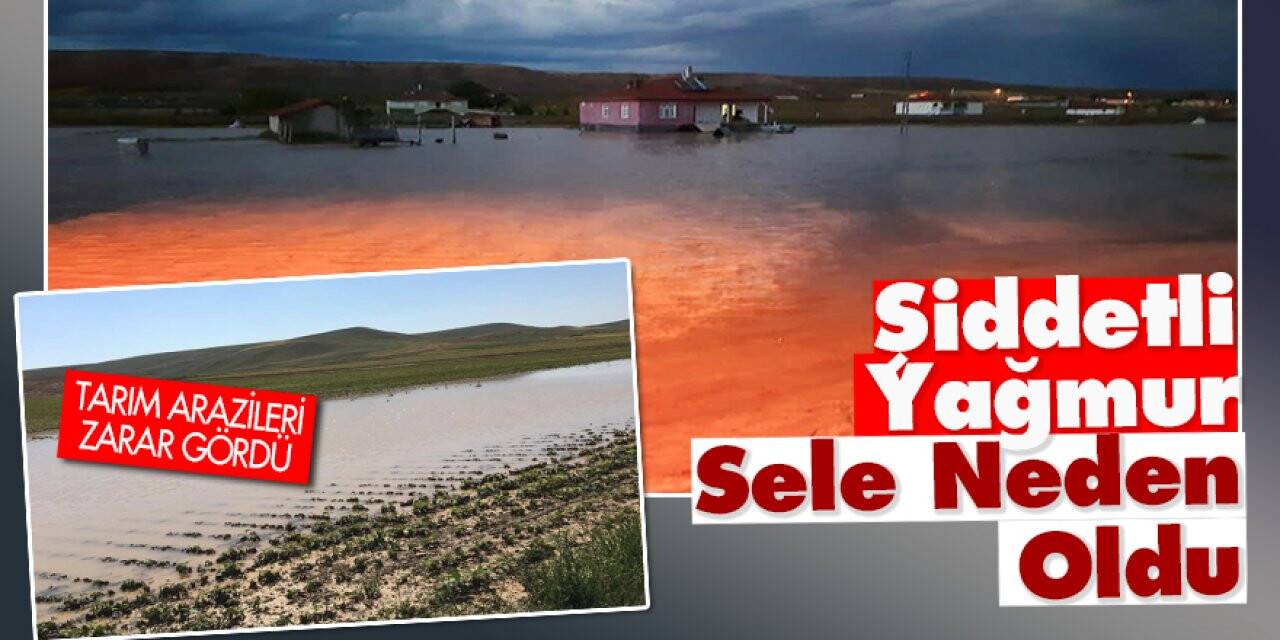 Konya'da şiddetli yağmur sele neden oldu