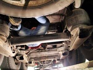 Sınırı, dingil boşluğunda geçmeye çalıştı