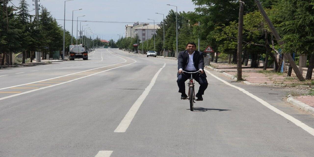 Yalıhüyük Kaymakamı Kılınç'tan "Bisiklet kullanın" tavsiyesi
