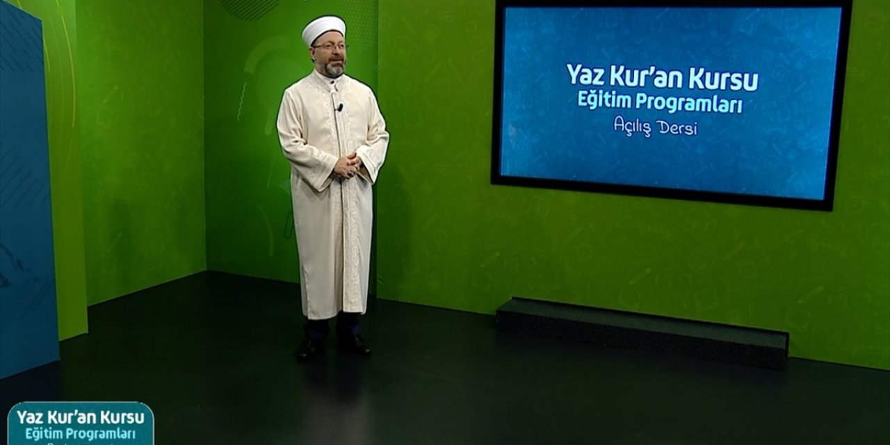 'Yaz Kur'an Kursları' Diyanet TV'de başladı