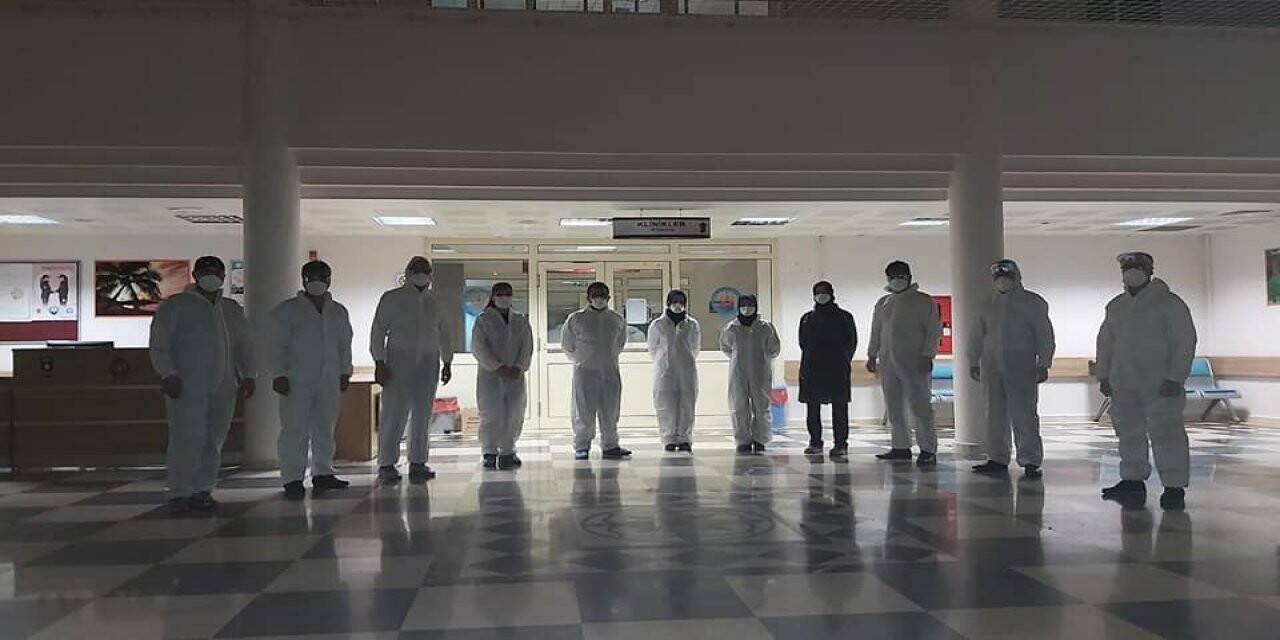Sağlık-Sen Pandemi Hastanesi’ni ziyaret etti