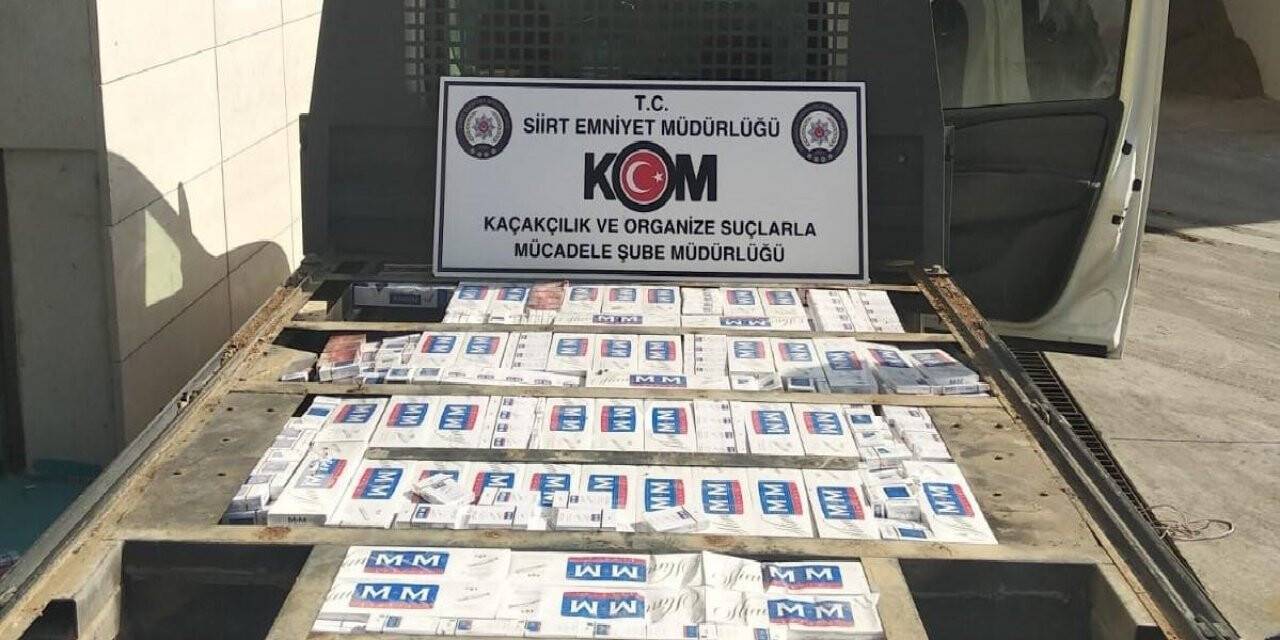 Siirt merkezli 5 ilde kaçak sigara operasyonu: 21 gözaltı