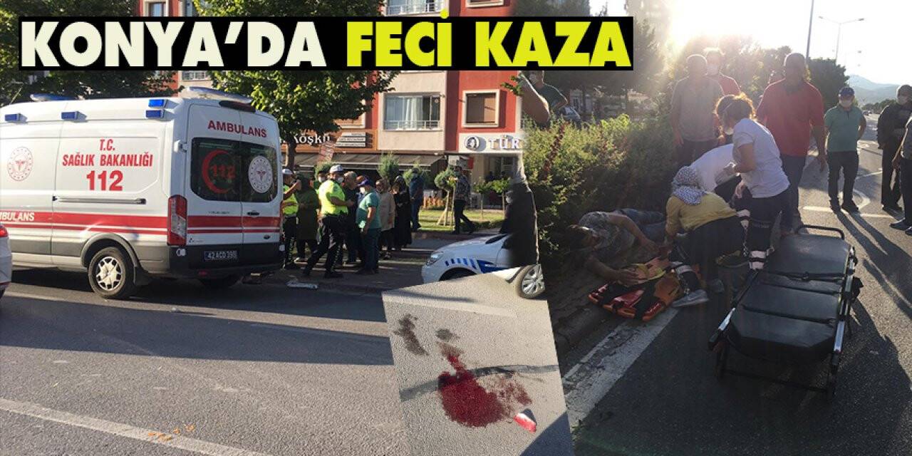 Konya’da feci kaza