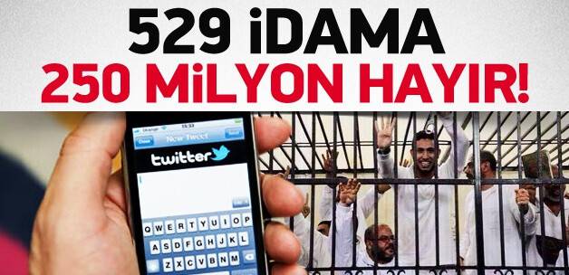 İdamlara karşı Tweet rekoru kırıldı
