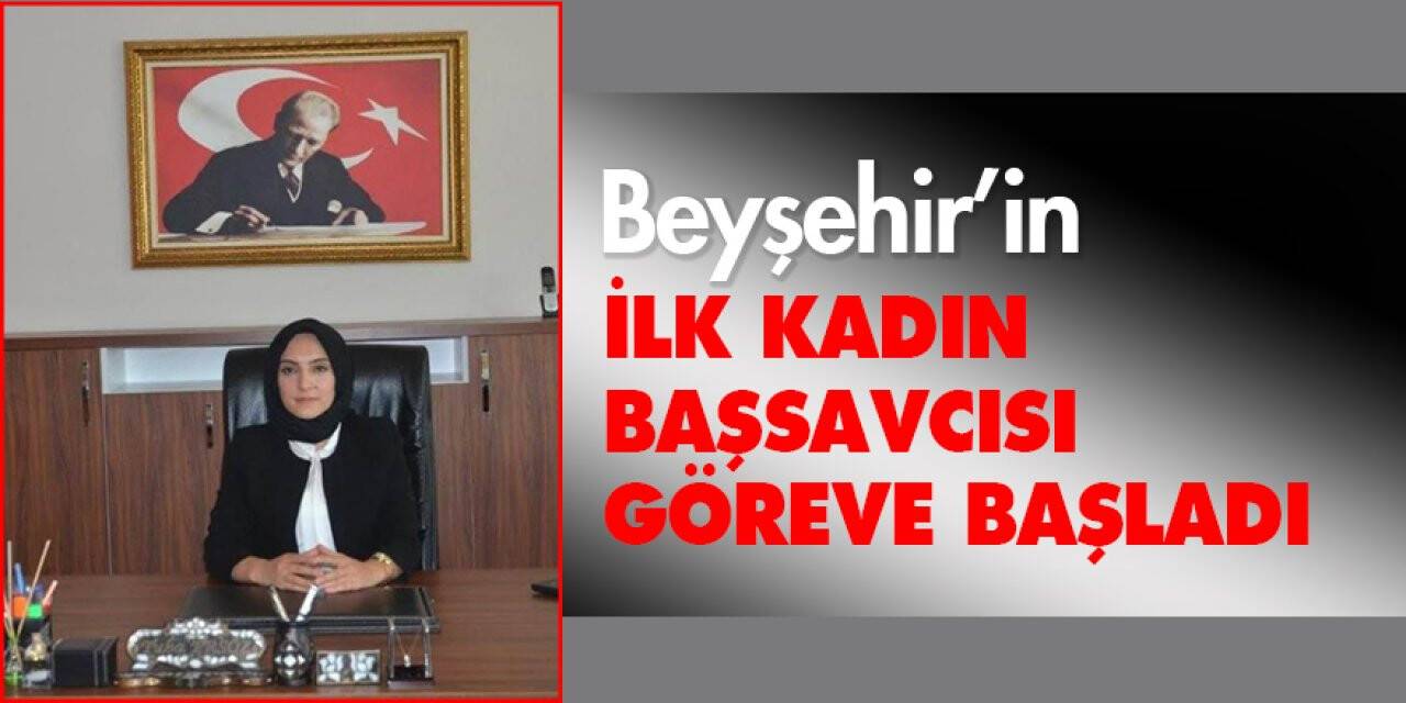 Konya'ya atanan Türkiye'nin ilk başörtülü başsavcısı göreve başladı