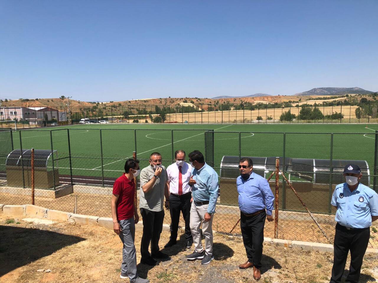 Hüyük'te spor yatırımları incelendi