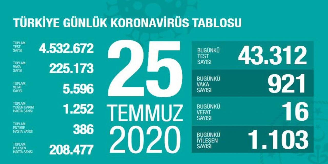 Türkiye'de koronavirüs salgınında son durum