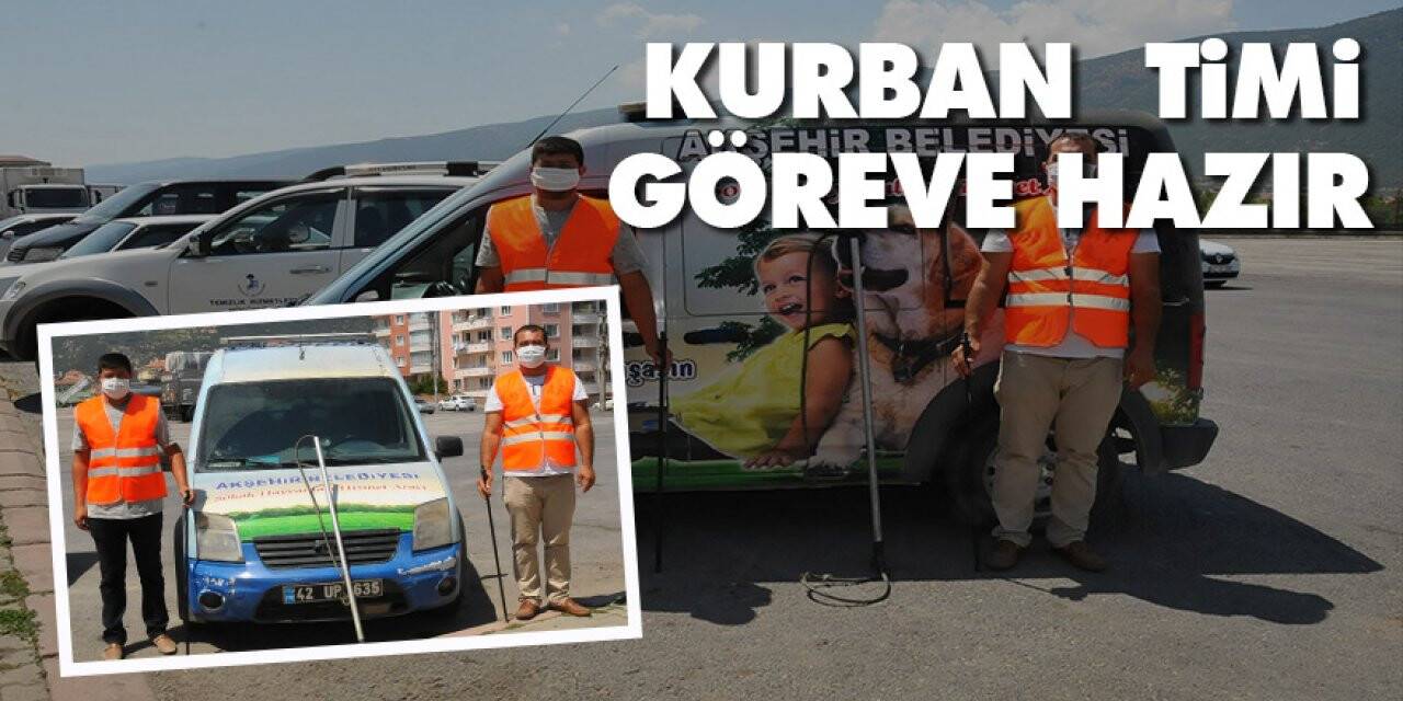 Konya Akşehir'de  kurban yakalama timi göreve hazır
