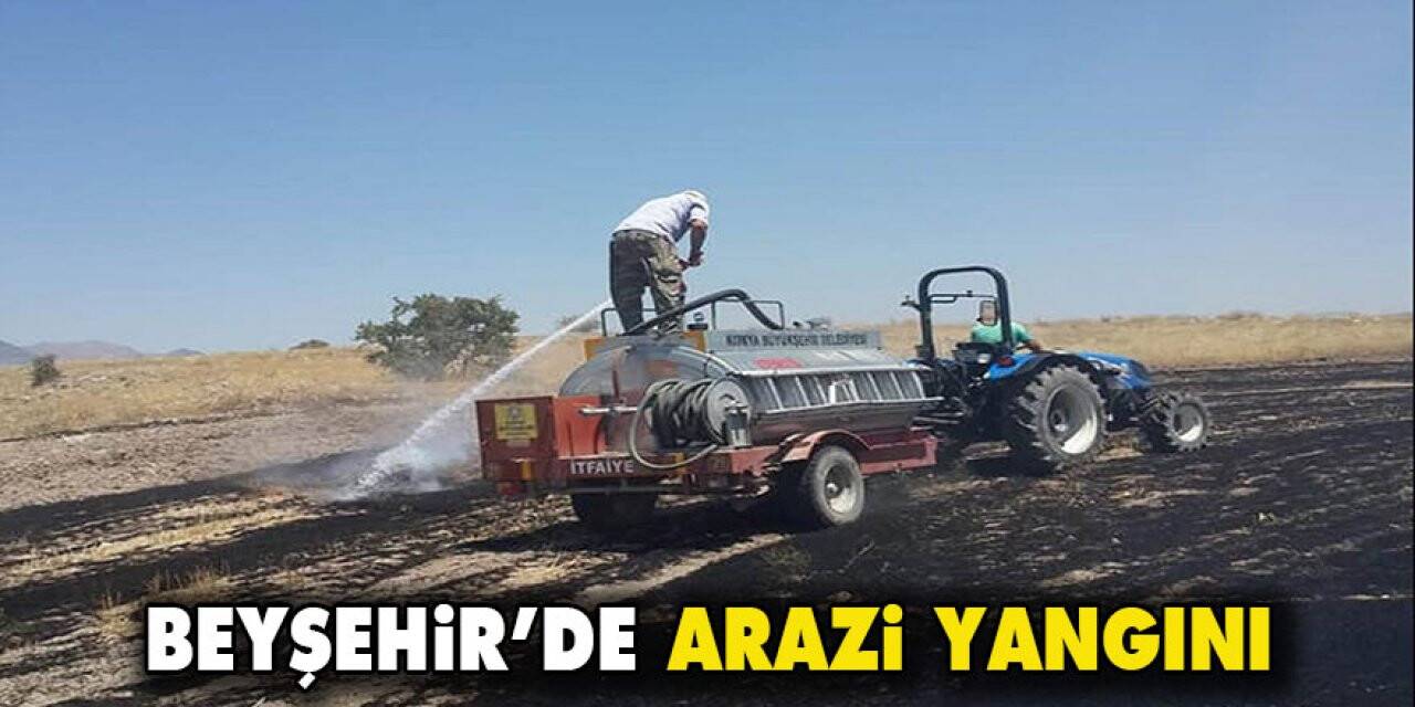 Beyşehir’de arazi yangını