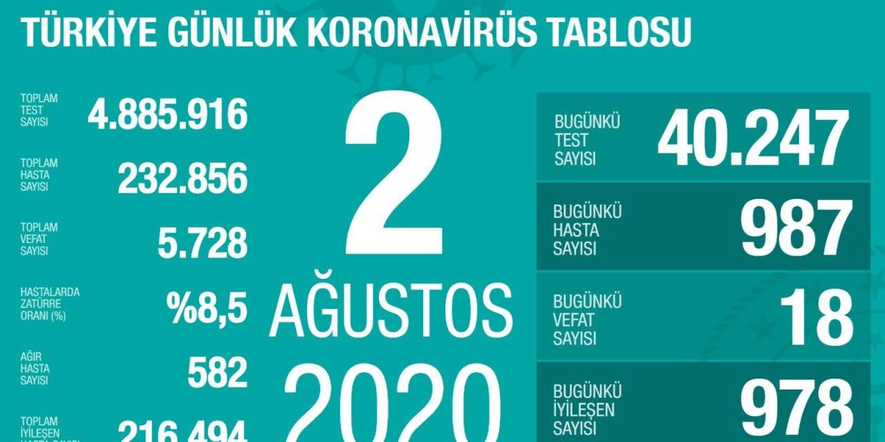 Türkiye'de koronavirüs salgınında son durum