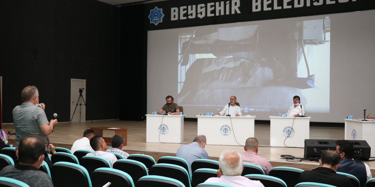 Beyşehir Belediyesi'nin ağustos ayı meclis toplantısı yapıldı