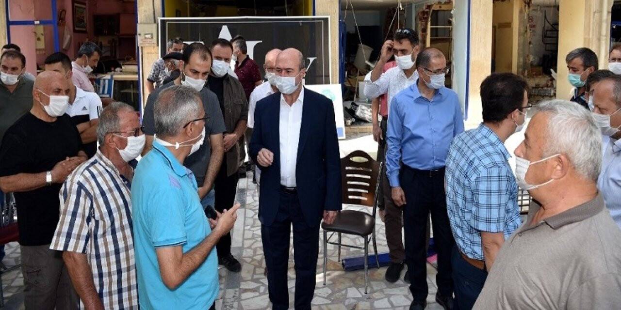 Başkan Pekyatırmacı patlama alanını inceledi