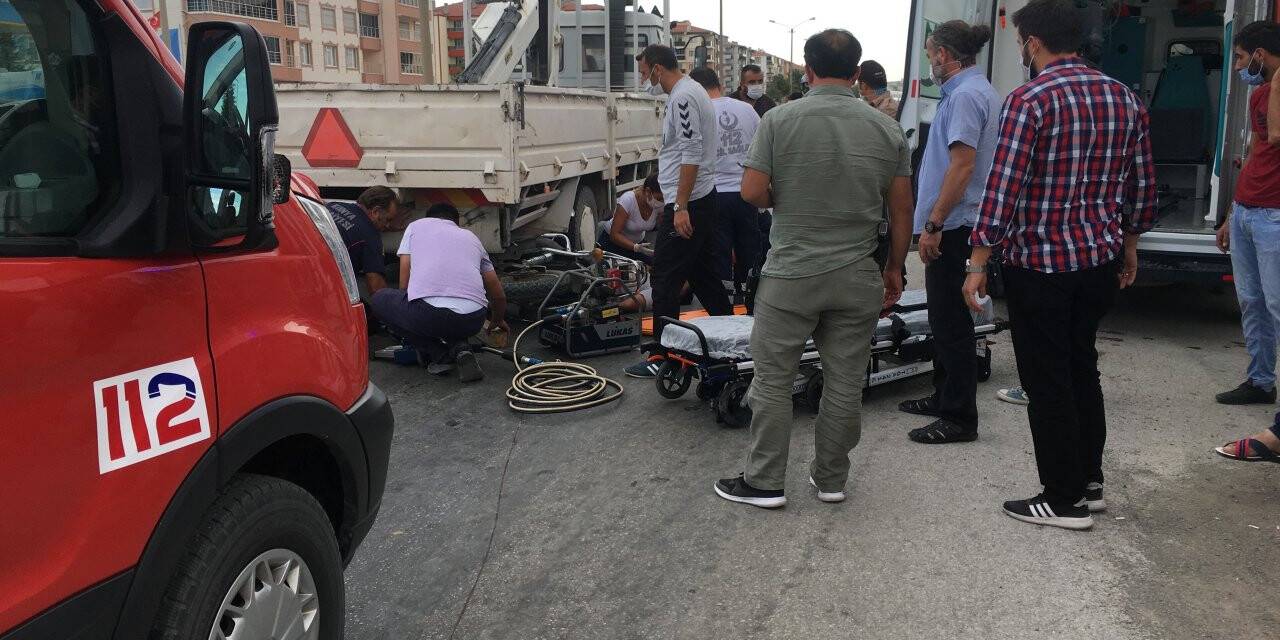 Kulu'da motosiklet kazası