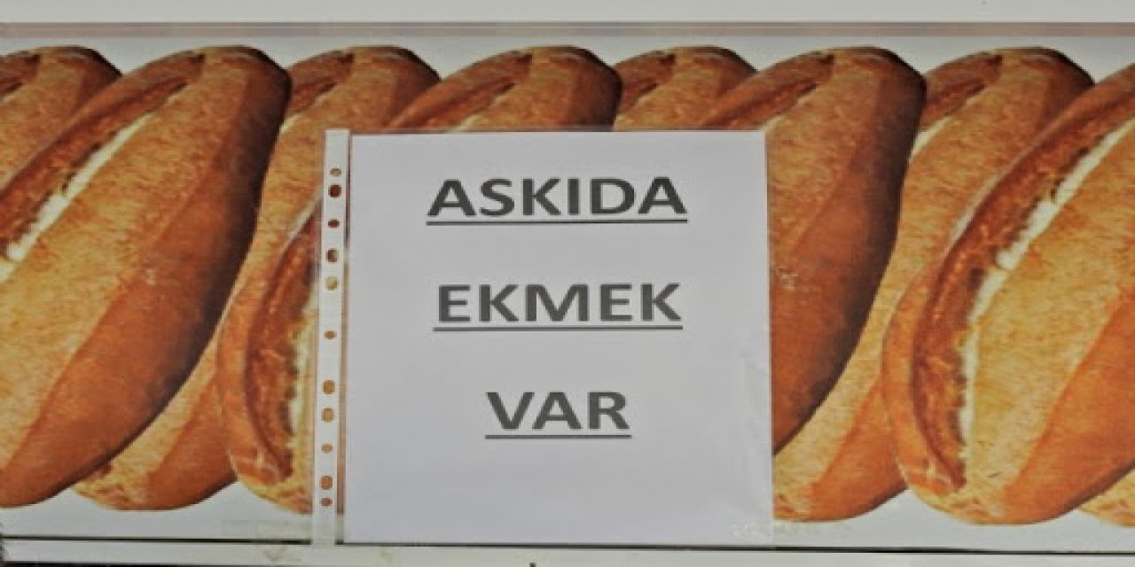Konya'da askıda ekmek uygulaması