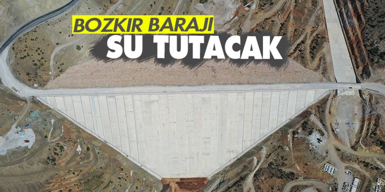 Bozkır Barajı su tutacak