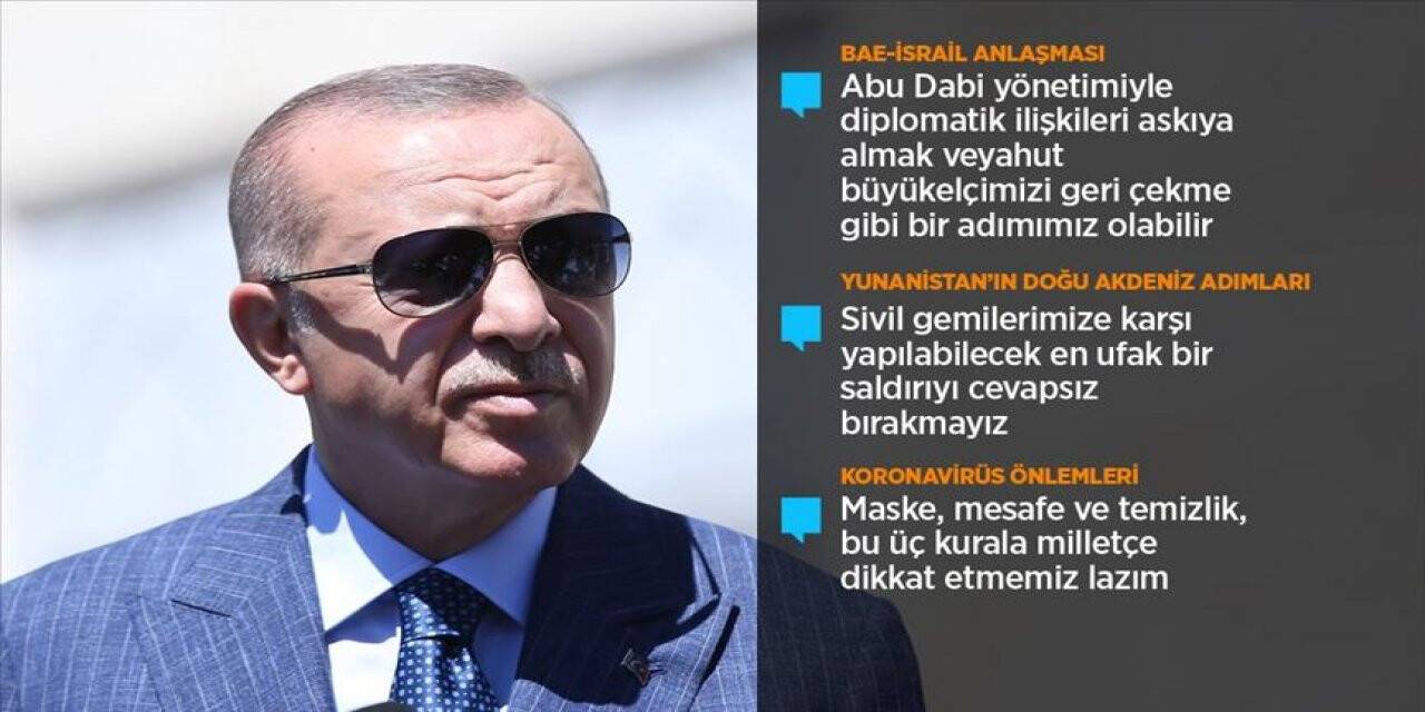 Cumhurbaşkanı Erdoğan'dan BAE'ye tepki