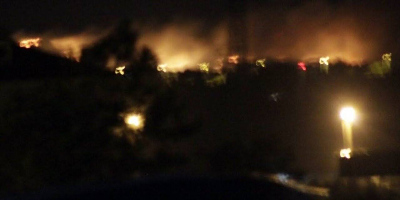 Sınırda yangın