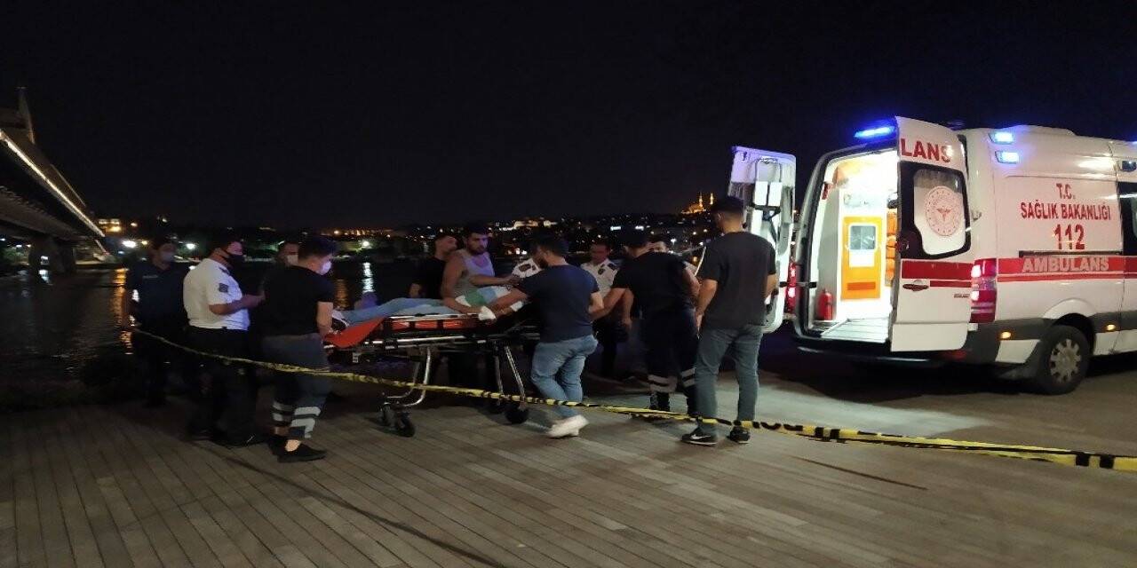 Karaköy sahilinde silahlı kavga: 1 yaralı