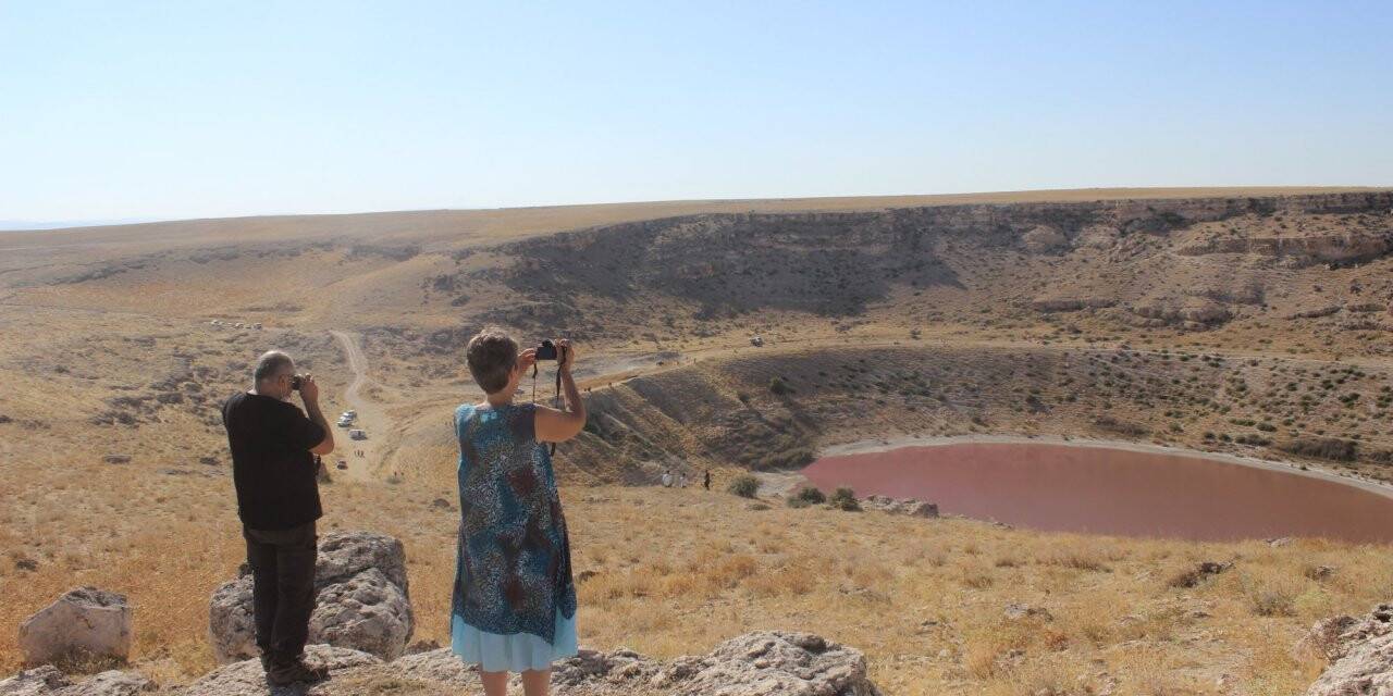 Konya'daki Meyil Gölü'nde ziyaretçi yoğunluğu