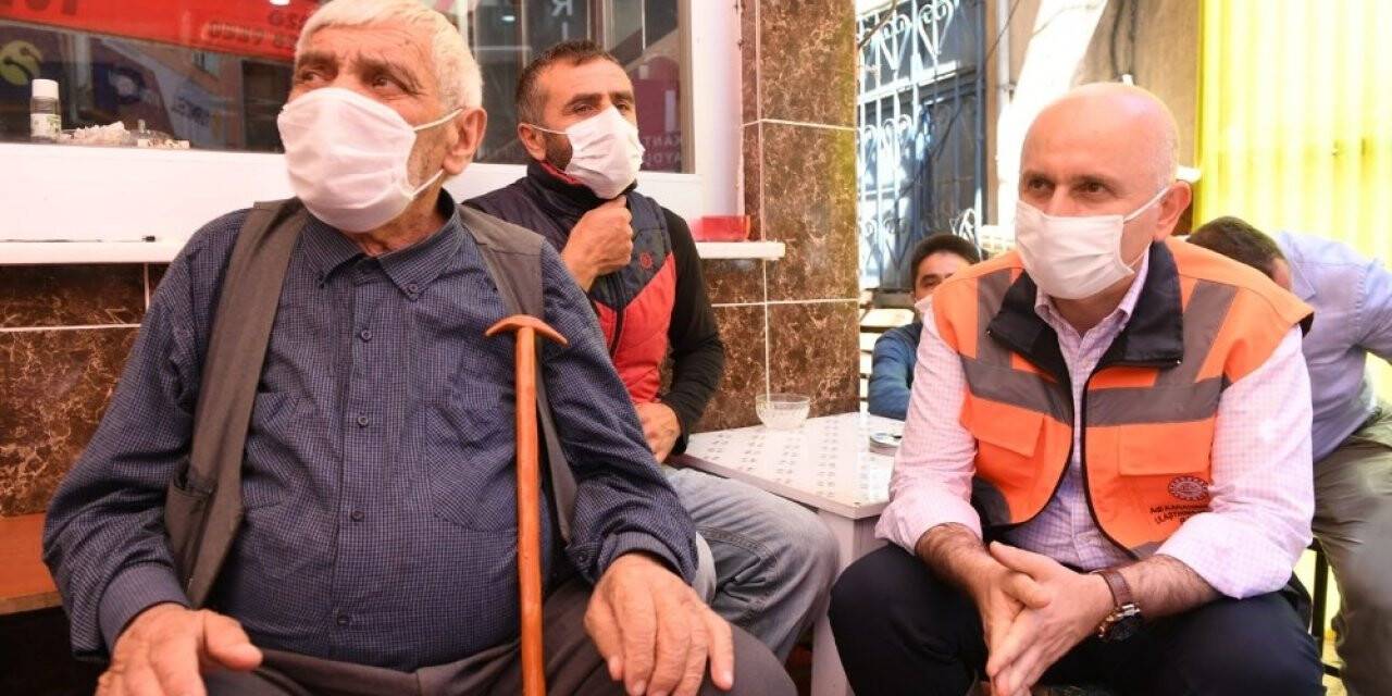 Ulaştırma ve Altyapı Bakanı Karaismailoğlu sel bölgesinde