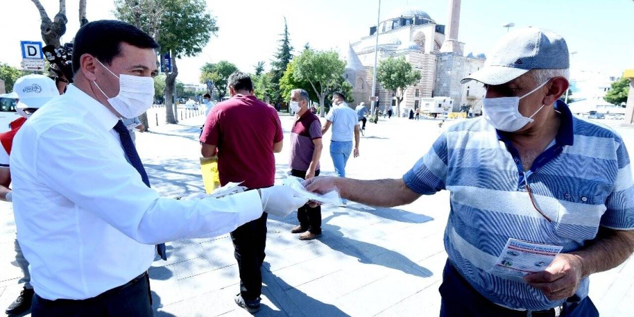Başkan Kılca'dan maskeli bilgilendirme