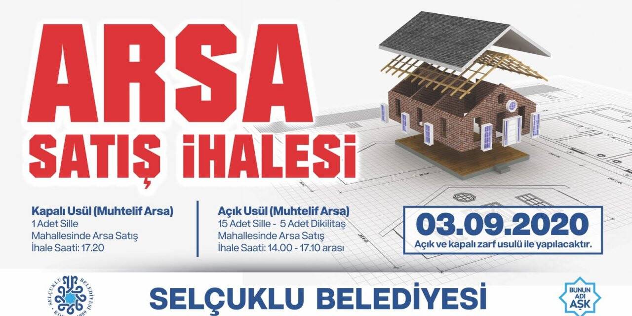 Selçuklu Belediyesinde Arsa İhalesi