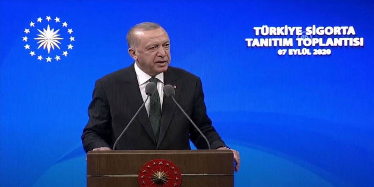 Erdoğan'dan, Türkiye Sigorta Tanıtım Töreni'nde açıklamalar