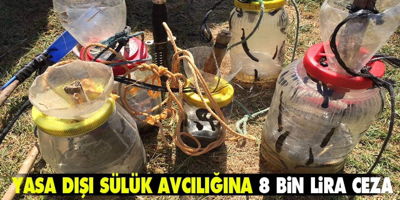 Konya Beyşehir Gölü’nde yasa dışı sülük avcılığına 8 bin lira ceza