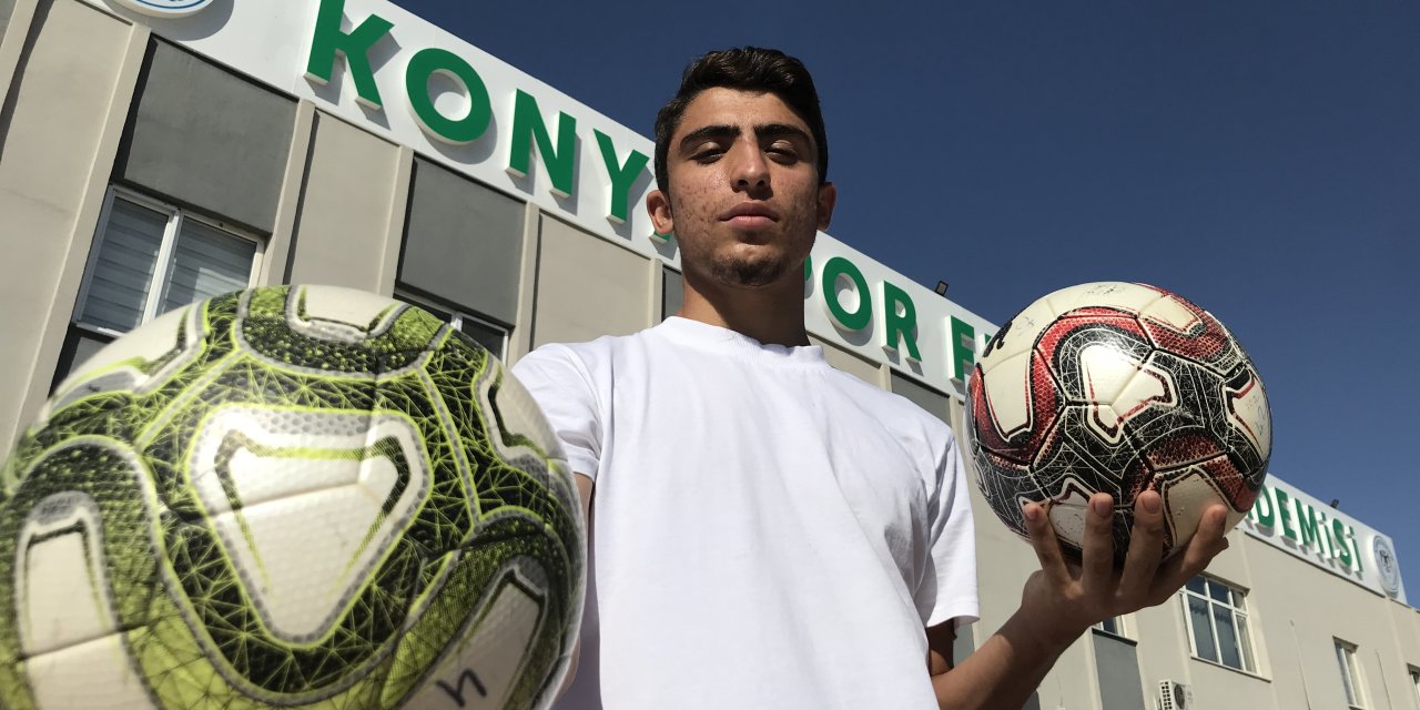 Konyaspor hayali 17 yaşında gerçekleşen Şener Kaya'nın hedefi kalıcı olmak