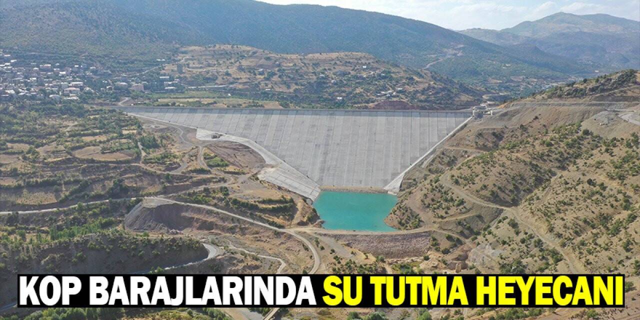 KOP barajlarında su tutma heyecanı